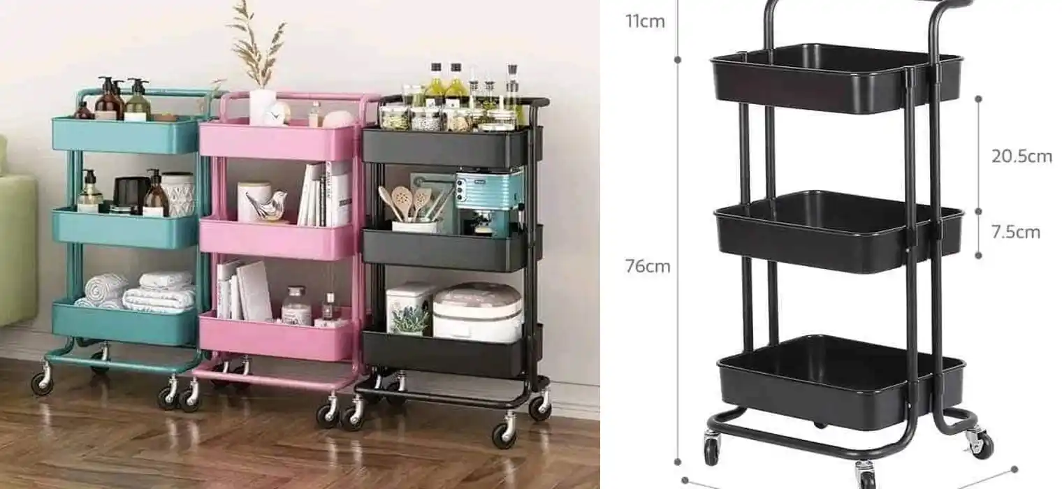3 tier multi purpose trolley