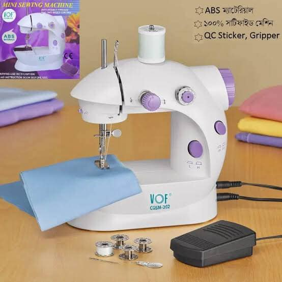 mini sewing machine.