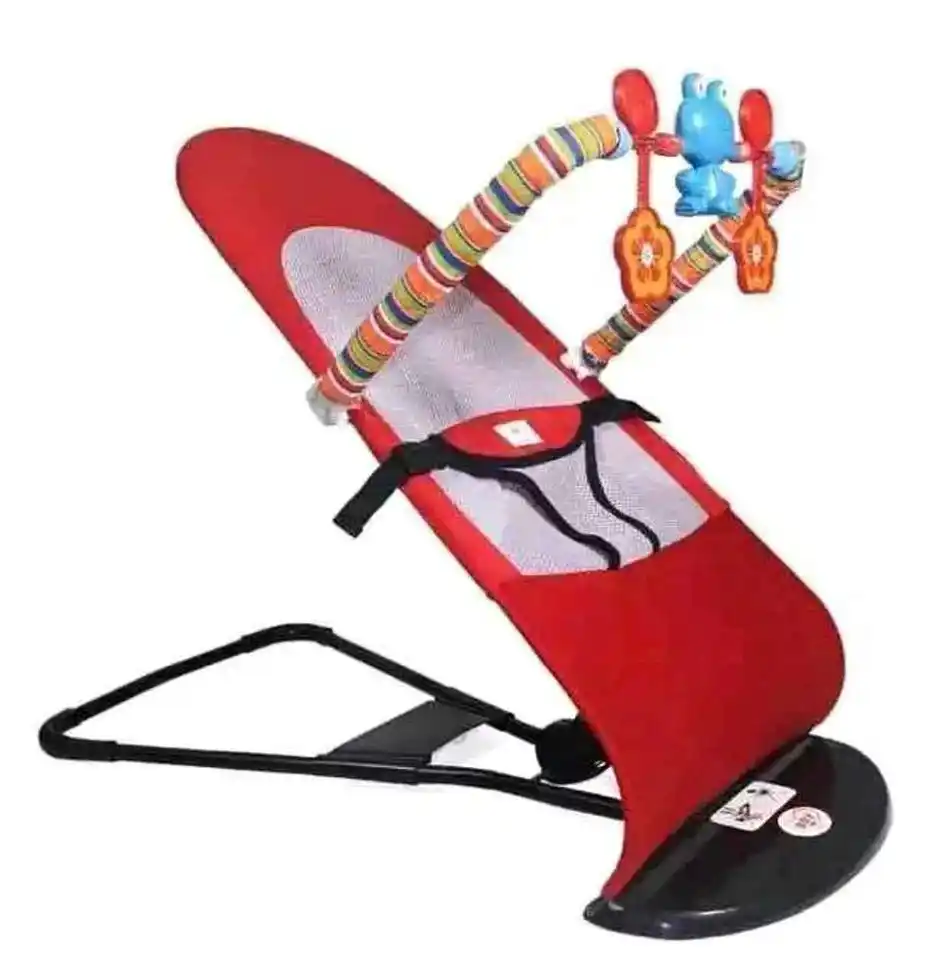 Baby bouncer with toy