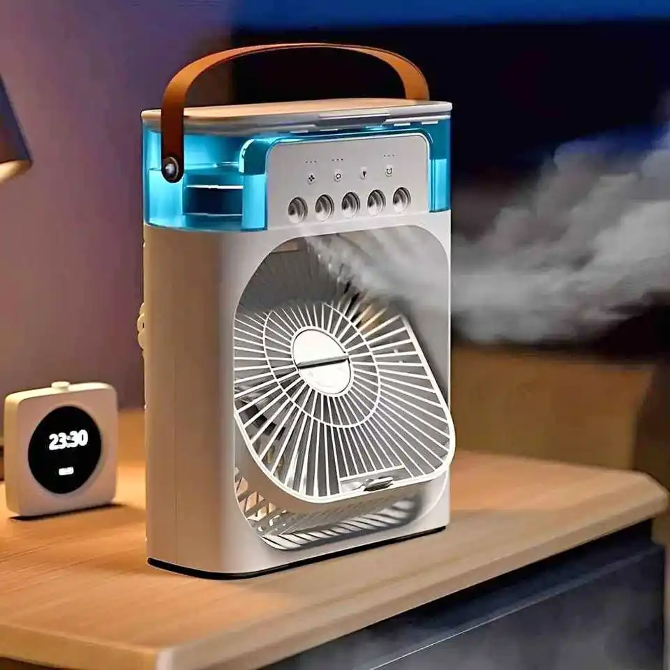 Air cooler fan with mist flow