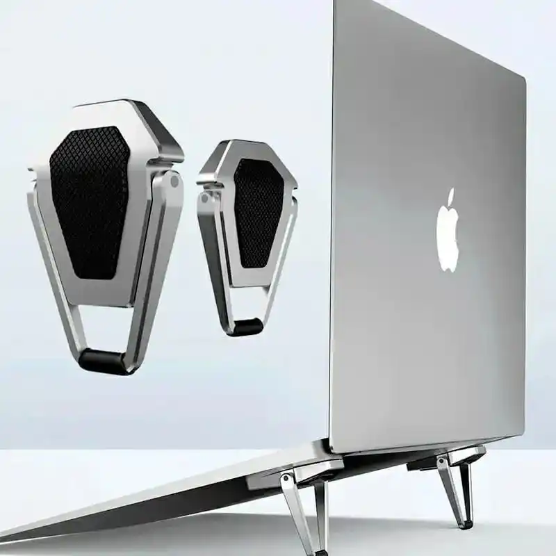 Portable mini metal laptop stand (2 pcs)