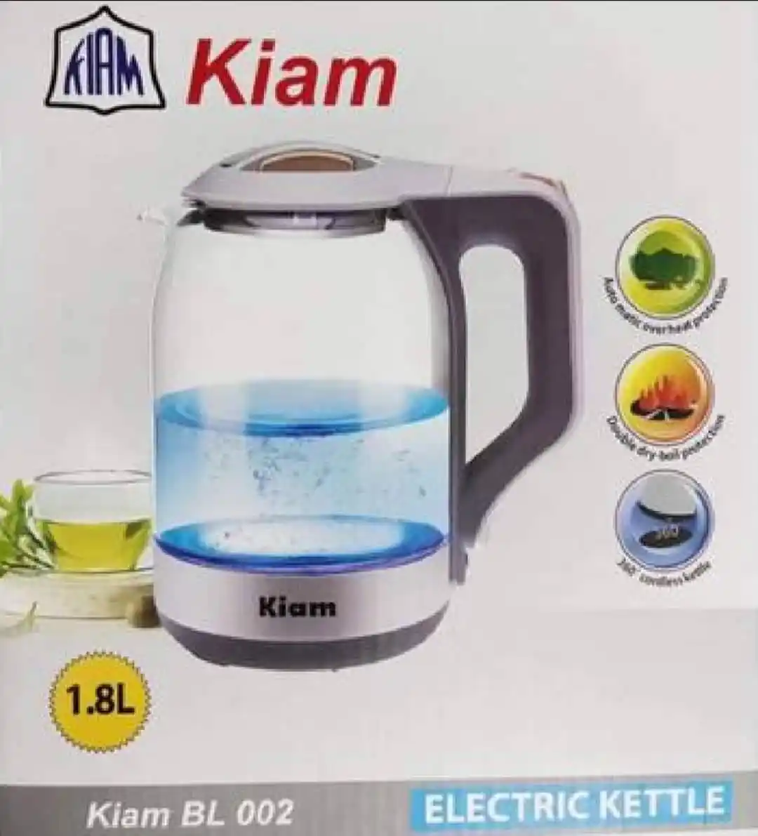 Kiam Electric Kettle BL002 (1.8 L)