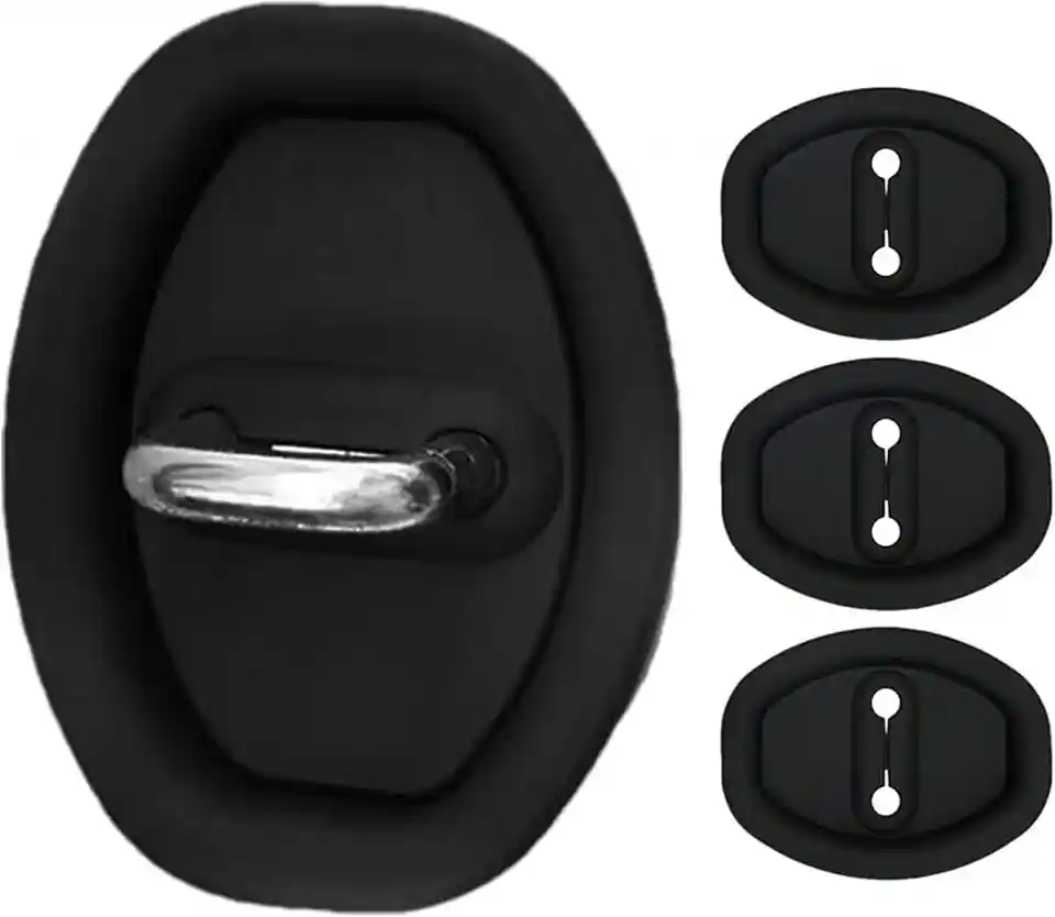 4 Pcs Silicon Car Door Lock Protective Cover