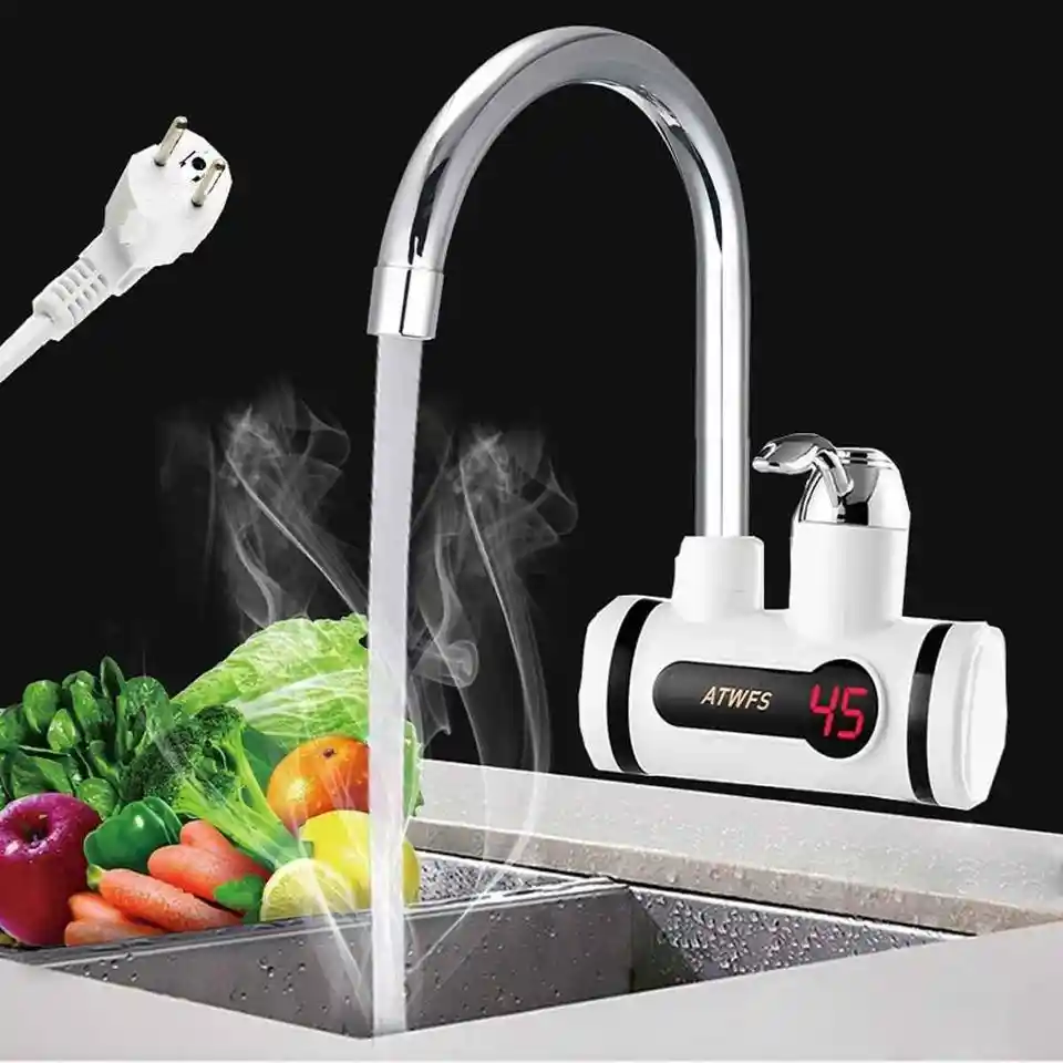 Electric instant hot water tap