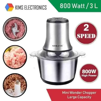 Sokany 800watt meat Grinder and blender (model-7005A)3.Lt