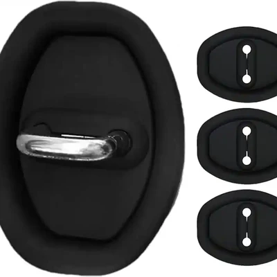 4 Pcs Silicon Car Door Lock Protective Cover