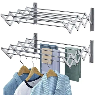 Wall mounted clothes drying Hanger